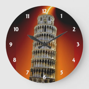 Tower van Pisa Wall Clock Grote Klok