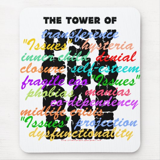 Tower van Psychobabble Muismat (Voorkant)