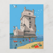 Tower van St. Vincent, Portugal Illustratie Briefkaart (Voorkant)