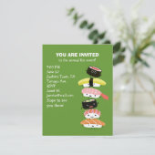 Tower van Sushi - Een ruggengraat van Fun Sushi Fr Kaart (Staand voorkant)