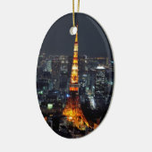 Tower van Tokio bij nacht : Keramisch Ornament (Links)