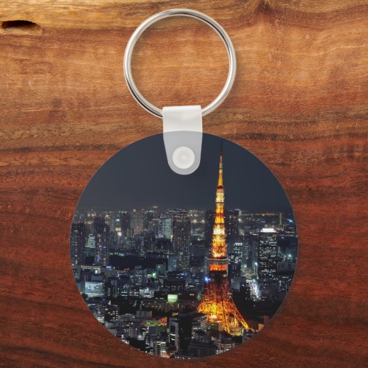Tower van Tokio bij nacht : Sleutelhanger (Voorkant)