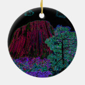 Tower voor Neon Glow Devils Keramisch Ornament (Achterkant)