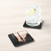 Tower - zondzonnettoren van Tokio 東 ワ ー 日 京 タ の Bier Onderzetter (Rechterzijde)