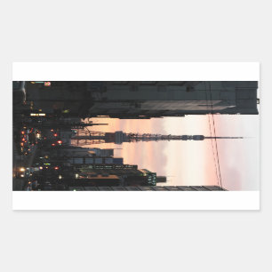 Tower - zondzonnettoren van Tokio 東 ワ ー 日 京 タ の Rechthoekige Sticker