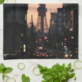 Tower - zondzonnettoren van Tokio 東 ワ ー 日 京 タ の Theedoek (Gevouwen)