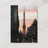 Tower - zondzonnettoren van Tokio 東 ワ ー 日 京 タ の Visitekaartje (Achterkant)