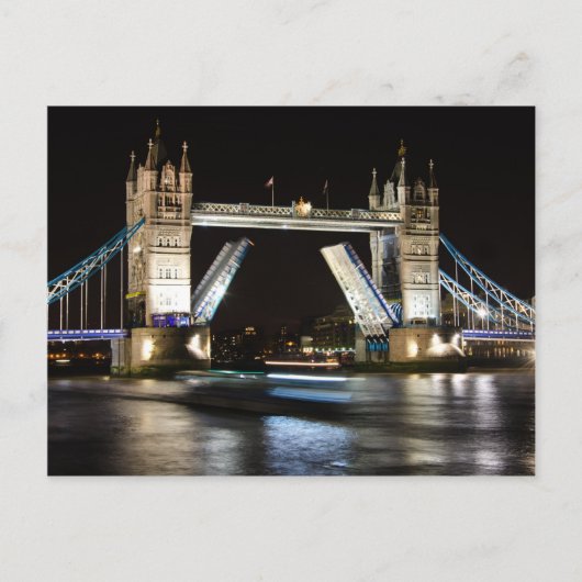 Towerbrug bij nacht briefkaart (Voorkant)