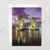 Towerbrug bij nacht briefkaart (Voorkant / Achterkant)