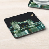 Towerbrug bij Night, Londen, Engeland Bier Onderzetter (Linkerzijde)