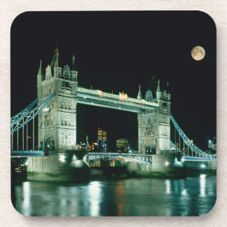 Towerbrug bij Night, Londen, Engeland Bier Onderzetter
