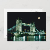 Towerbrug bij Night, Londen, Engeland Briefkaart (Voorkant / Achterkant)