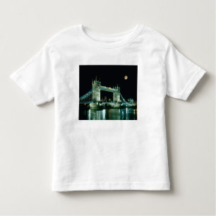 Towerbrug bij Night, Londen, Engeland Kinder Shirts