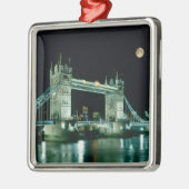 Towerbrug bij Night, Londen, Engeland Metalen Ornament (Links)