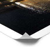 Towerbrug bij Night, Londen, Engeland Poster (Hoek)
