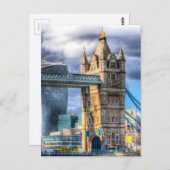 Towerbrug en de stad briefkaart (Voorkant / Achterkant)