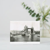 Towerbrug en de Theems 1900 Briefkaart (Staand voorkant)