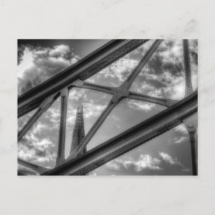 Towerbrug en de zijkant briefkaart