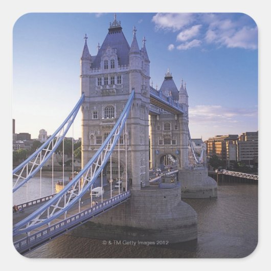 Towerbrug in Londen Vierkante Sticker (Voorkant)
