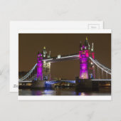 Towerbrug in Princess Roze Briefkaart (Voorkant / Achterkant)