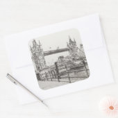 Towerbrug Londen 2006 Vierkante Sticker (Envelop)