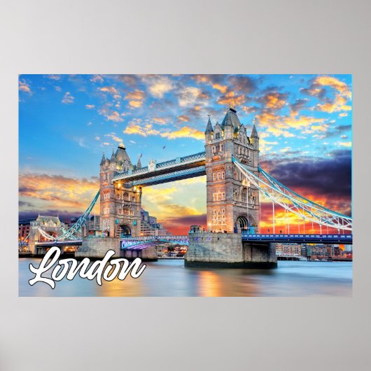 Towerbrug | Londen, Engeland Poster (Voorkant)