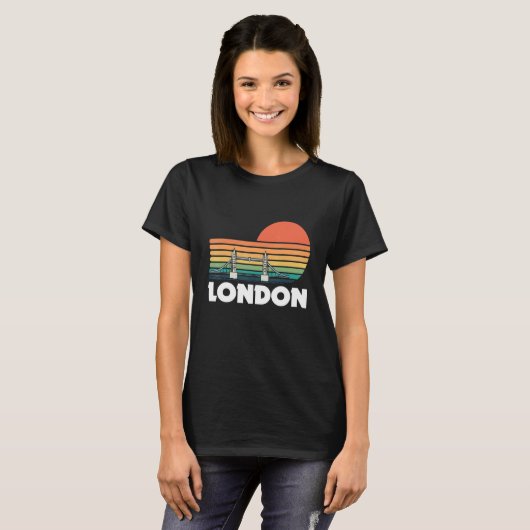 Towerbrug Londen over de Theems in Groot-Brittanni T-shirt (Voorkant volledig)