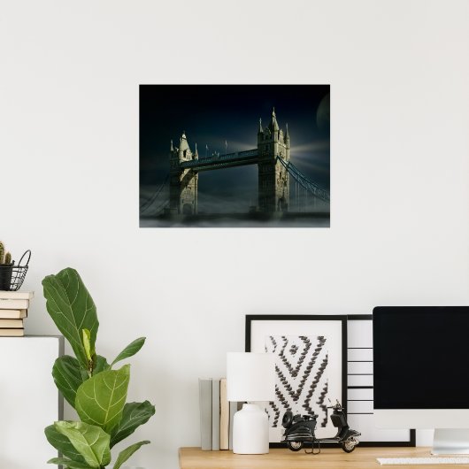 Towerbrug, londen poster (Thuiskantoor)