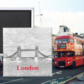 Towerbrug LONDON Embossed Magnet