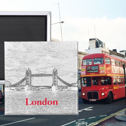 Towerbrug LONDON Embossed Magnet