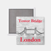 Towerbrug LONDON Embossed Magnet (Voorkant / Achterkant)
