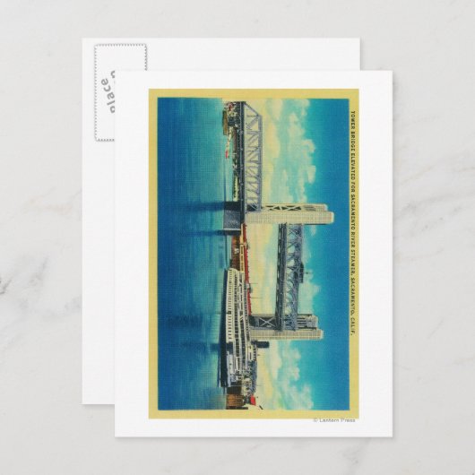 Towerbrug over de Sacramento Briefkaart (Voorkant / Achterkant)
