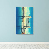 Towerbrug over de Sacramento Canvas Afdruk (Insitu (Houten vloer))