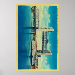 Towerbrug over de Sacramento Poster