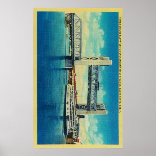 Towerbrug over de Sacramento Poster (Voorkant)