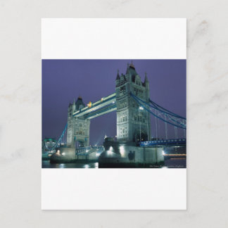 Towerbrug 's nachts, Londen, Engeland Briefkaart