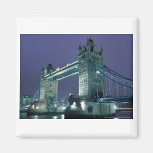Towerbrug 's nachts, Londen, Engeland Magneet