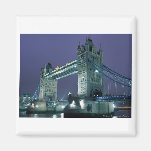 Towerbrug 's nachts, Londen, Engeland Magneet (Voorkant)