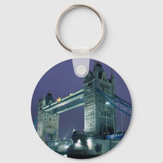 Towerbrug 's nachts, Londen, Engeland Sleutelhanger (Voorkant)