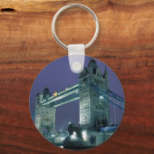 Towerbrug 's nachts, Londen, Engeland Sleutelhanger (Voorkant)
