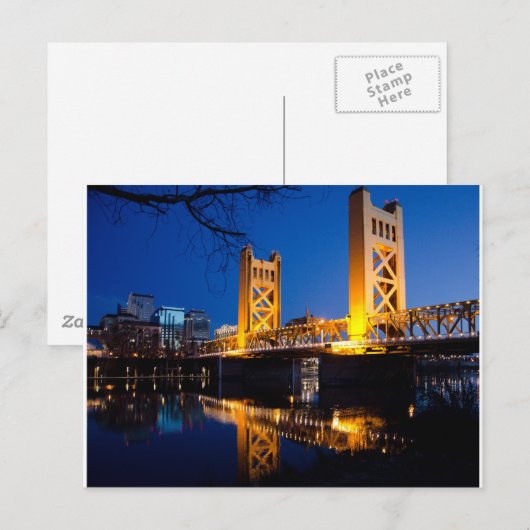 Towerbrug - Sacramento, CA Briefkaart (Voorkant / Achterkant)
