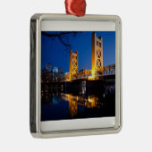 Towerbrug - Sacramento, CA Metalen Ornament (Rechts)