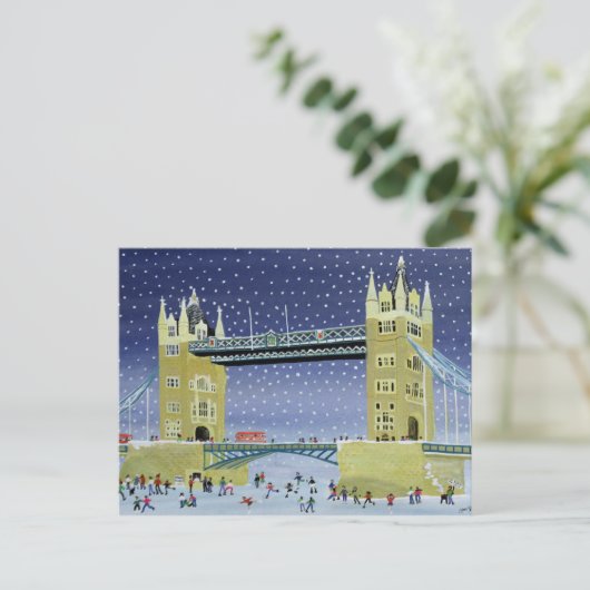 Towerbrug: Skating op Thin Ice Briefkaart (Staand voorkant)