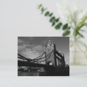 towerbrug zwart-wit Afbeelding Briefkaart (Staand voorkant)