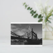 towerbrug zwart-wit Afbeelding Briefkaart (Staand voorkant)