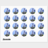Towering Texas Blue Bonnets Ronde Sticker (Vel)