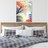 Towering Titan: Een majestueuze boom in het bos Canvas Afdruk (Insitu (Slaapkamer))