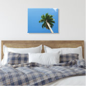 Towering Tropical Palm Tree Against a Bright Sky Canvas Afdruk (Insitu (Slaapkamer))