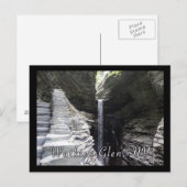 Towering Waterfall Watkins Glen Briefkaart (Voorkant / Achterkant)