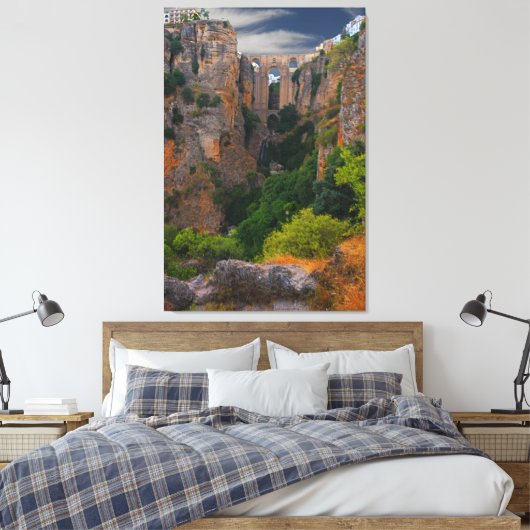 TOWERK VAN BOVEN — RONDA, SPANJE CANVAS AFDRUK (Insitu (Slaapkamer))